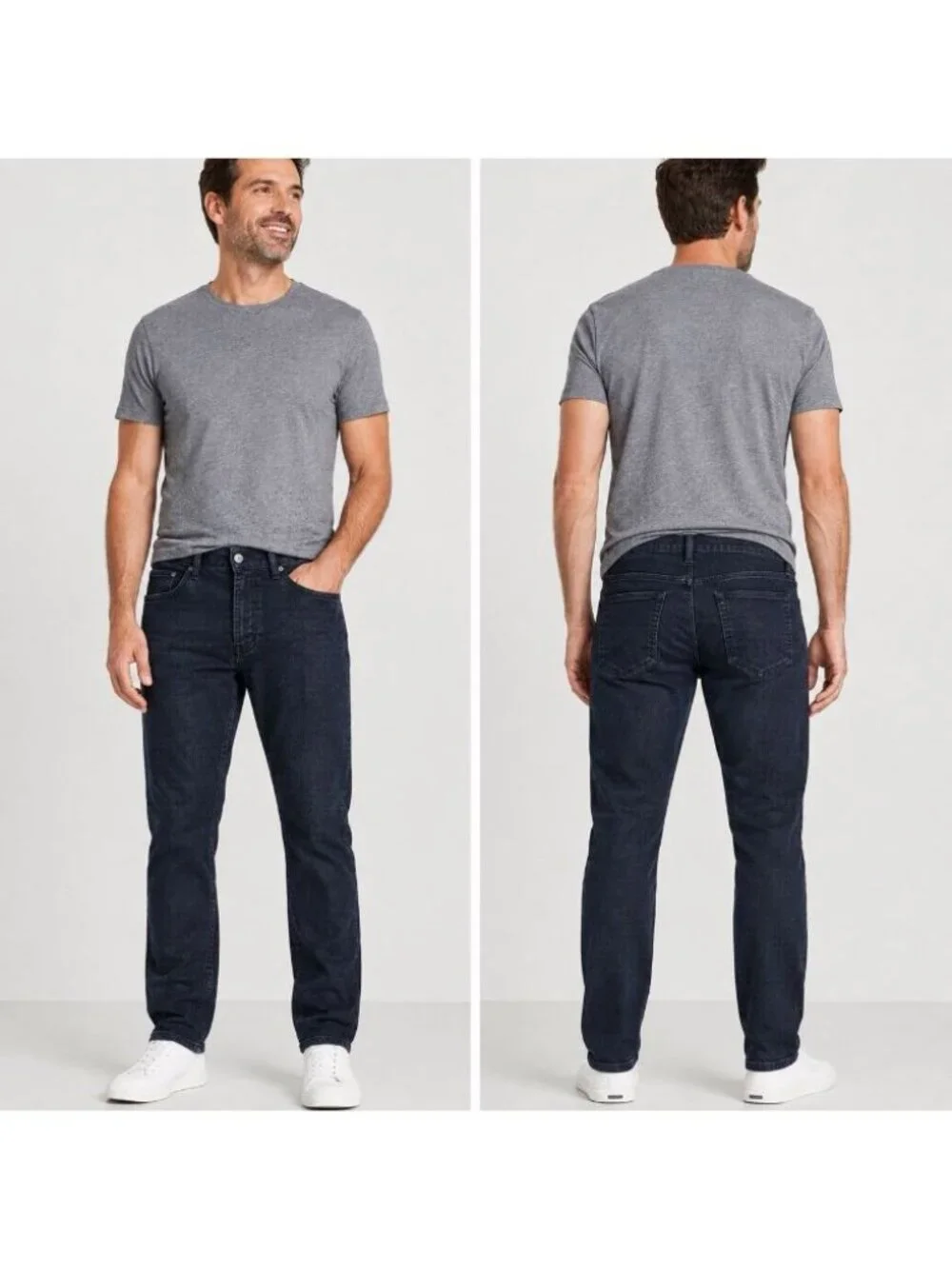 Banana Republic Traveler Jeans Mens 35x30 Blue Dark Wash Slim Fit Denim Casual